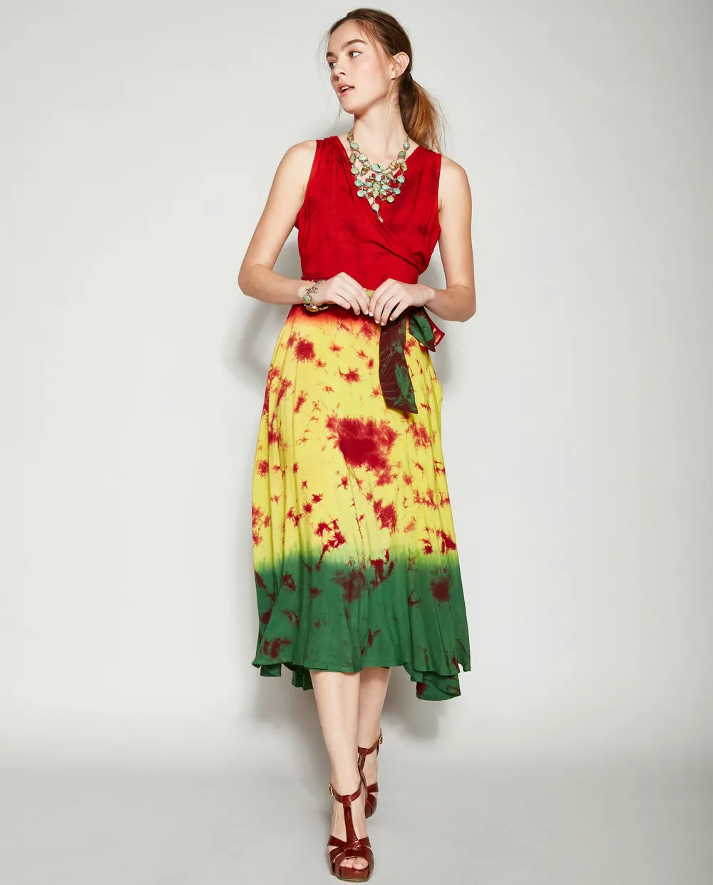 SEDONA SUNSET TIE DYE DRESS