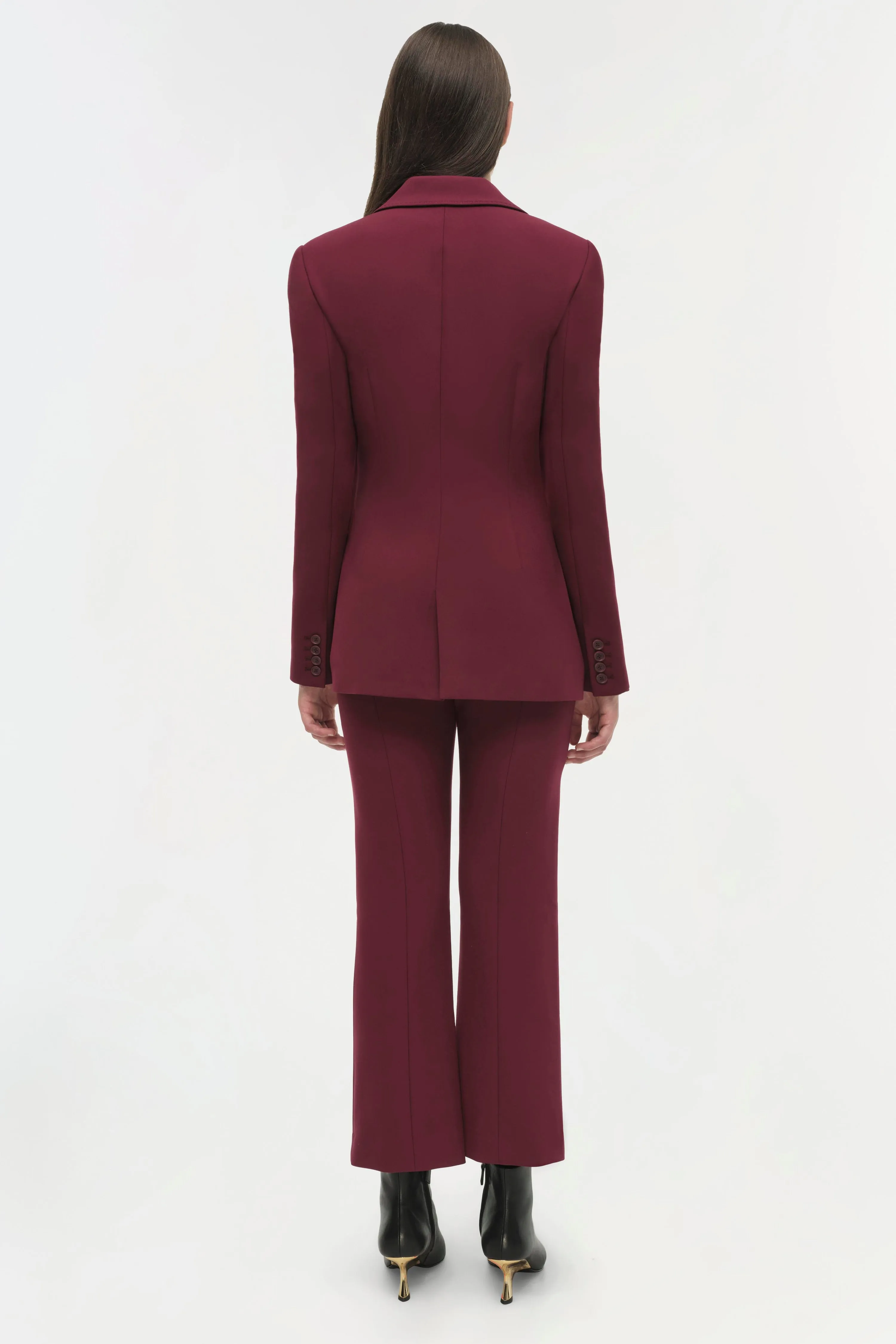 SIMKHAI - Surabhi Hourglass Blazer in Oxblood