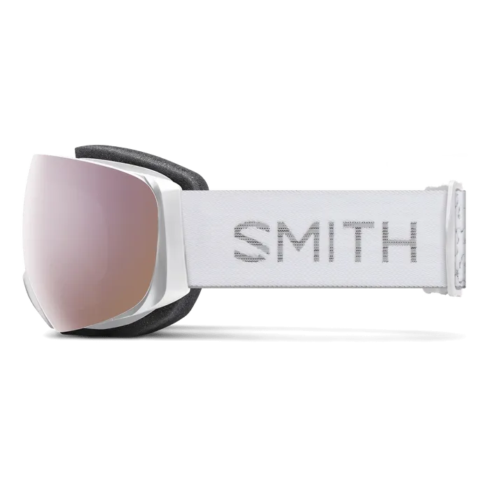 SMITH I/O MAG S WHITE CHUNKY KNIT | EVERYDAY ROSE GOLD MIRROR & STORM ROSE FLASH