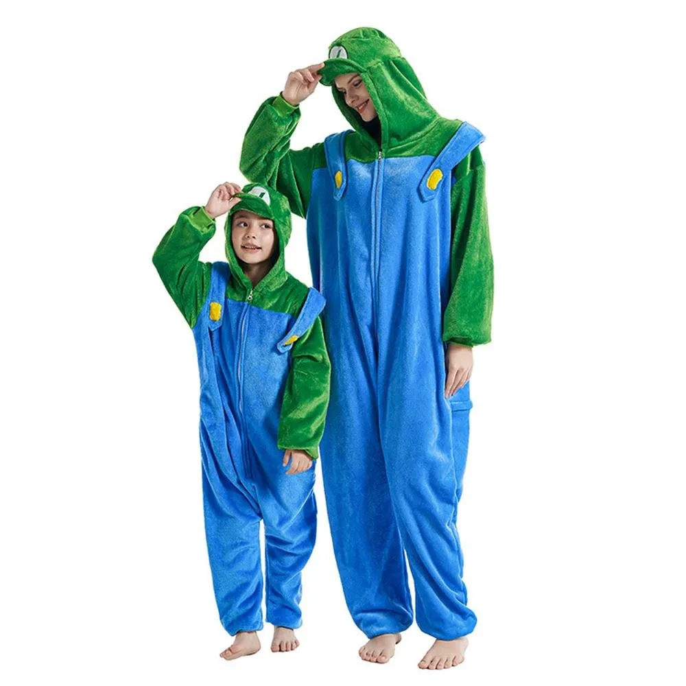 Super Mario Super Mario Classic Luigi Costume kigurumi Onesies