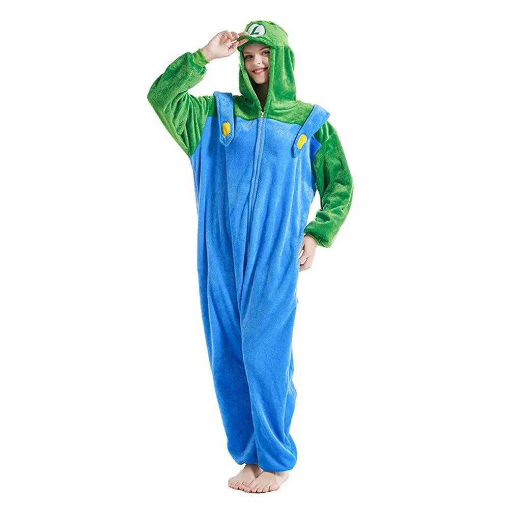 Super Mario Super Mario Classic Luigi Costume kigurumi Onesies