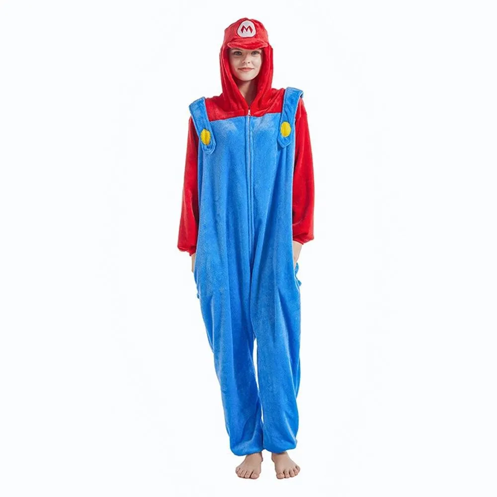 Super Mario Super Mario Classic Luigi Costume kigurumi Onesies