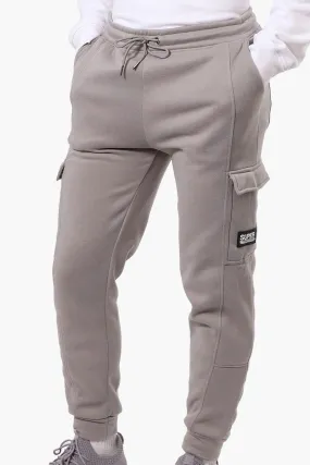 Super Triple Goose Tie Waist Cargo Joggers - Grey