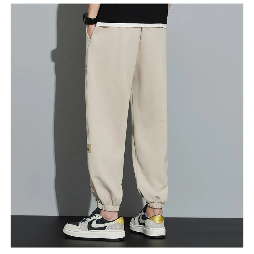 Tapered Knitted Sports Patched Pocket Sweatpant