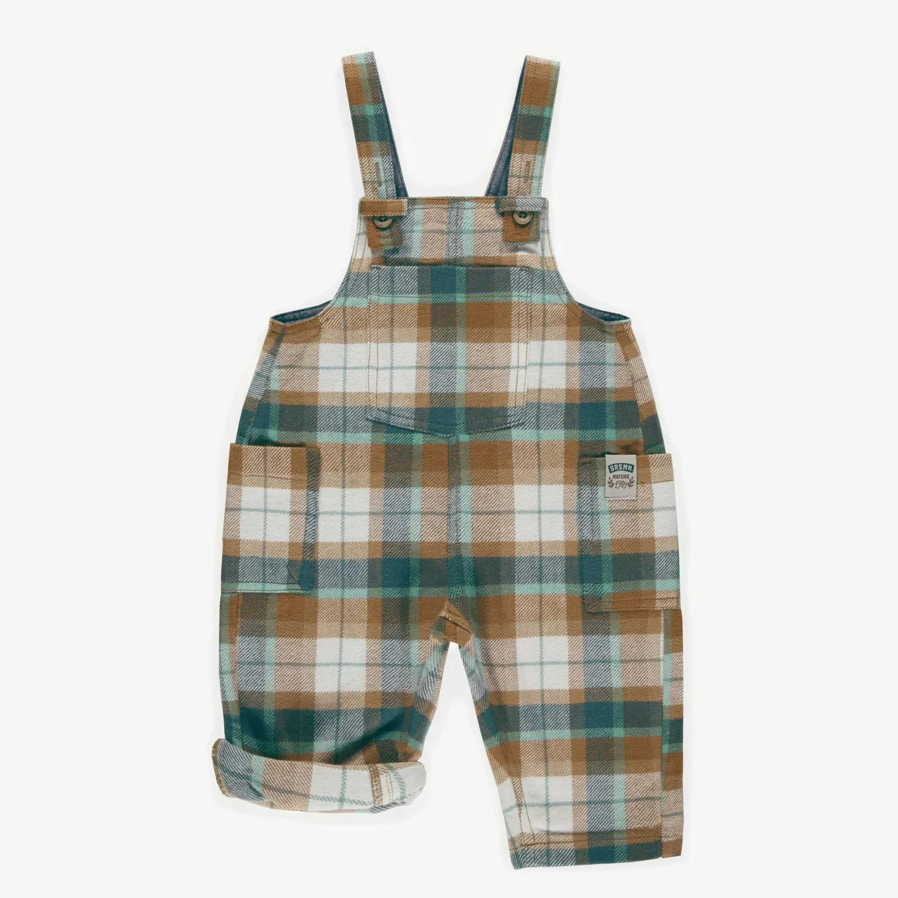 The Burt Plaid Flannel Overalls - BABY