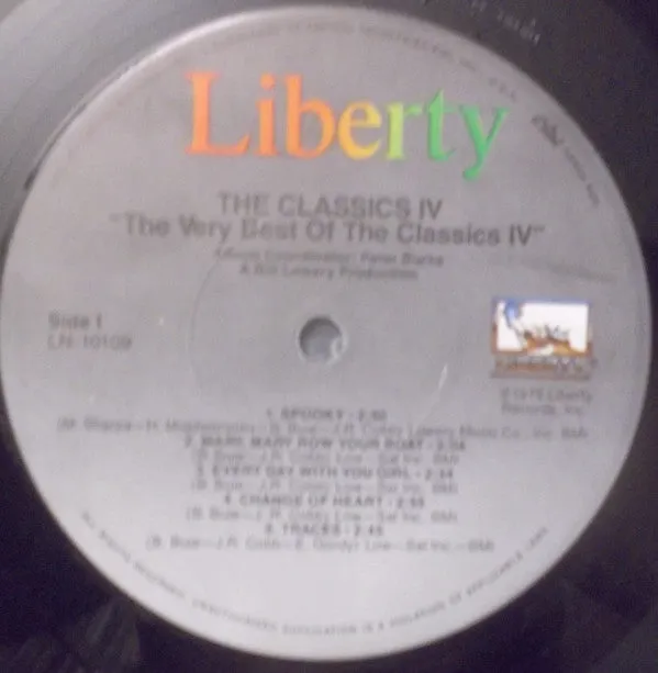 The Classics IV - The Very Best Of The Classics IV (LP, Comp, RE) (NM or M-)