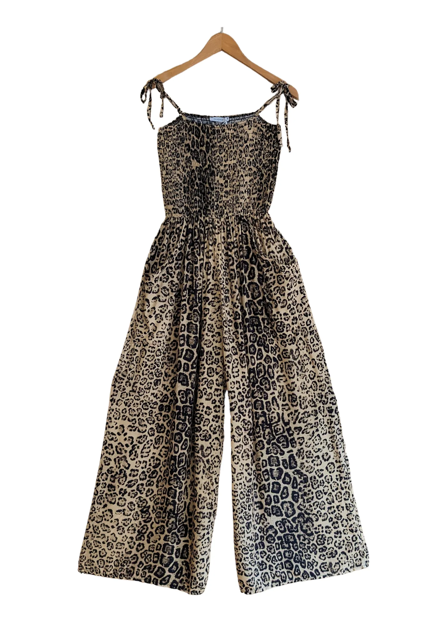 The Edit - Leopard Print Wide Leg Jumpsuit