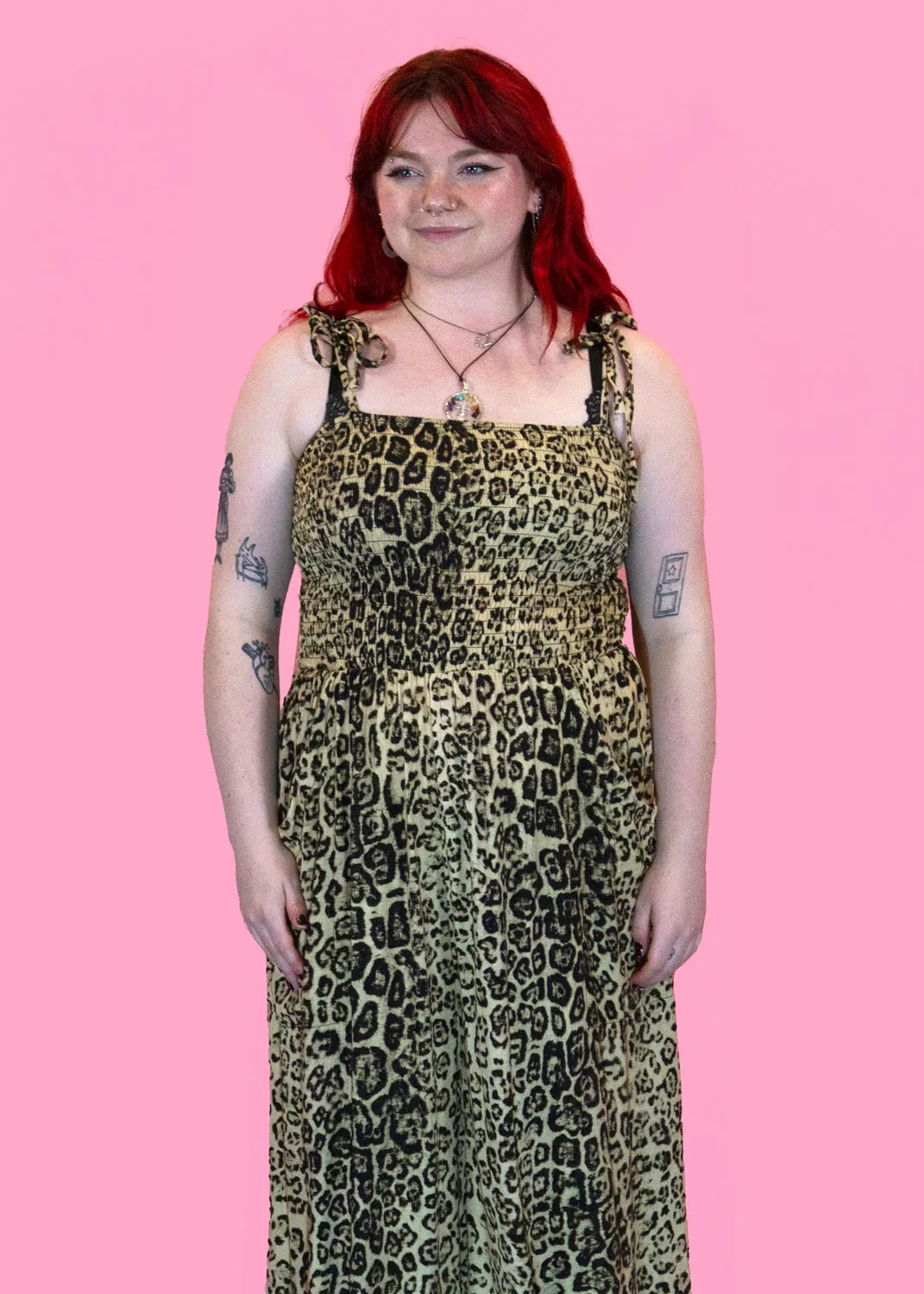 The Edit - Leopard Print Wide Leg Jumpsuit