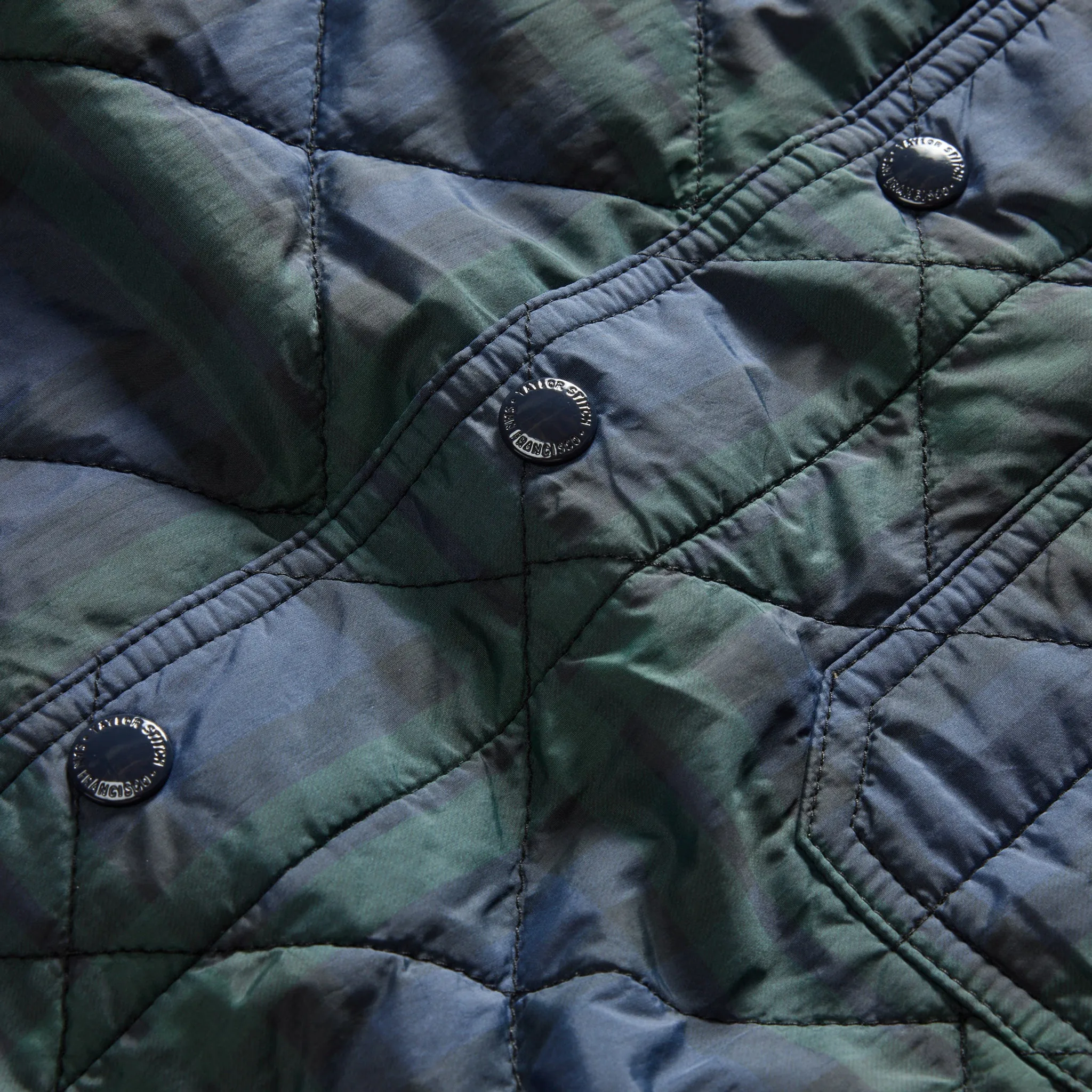 The Ojai Jacket in Blackwatch Plaid Diamond Quilt