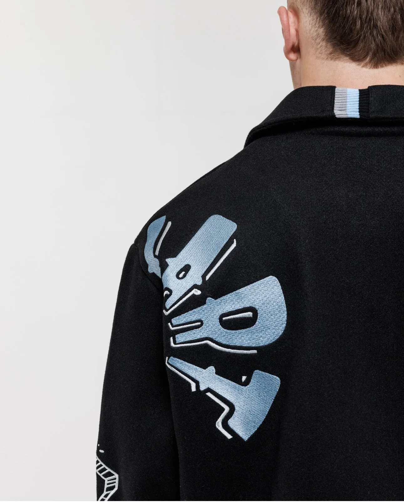 The Pop Art Varsity Jacket - Black