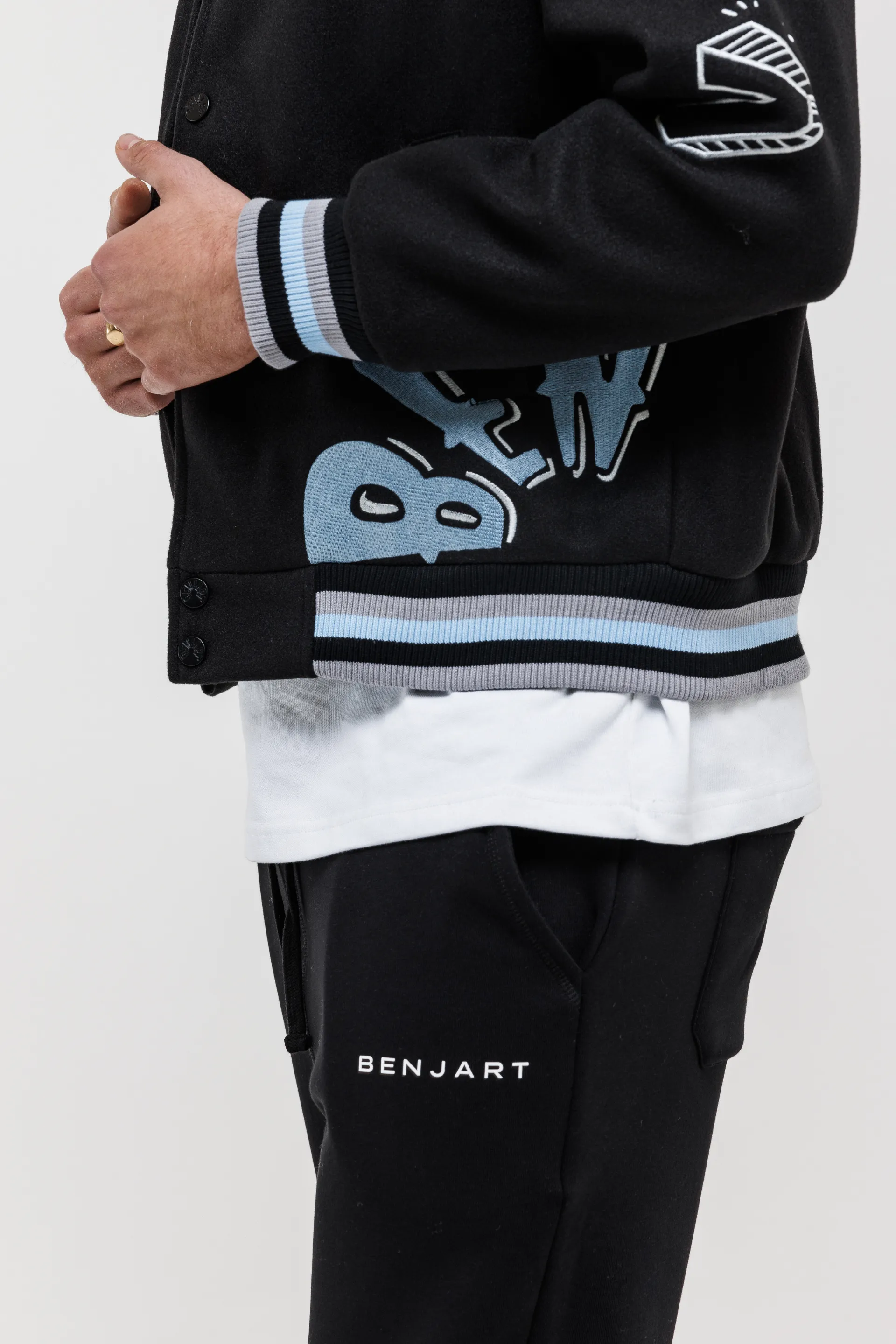 The Pop Art Varsity Jacket - Black