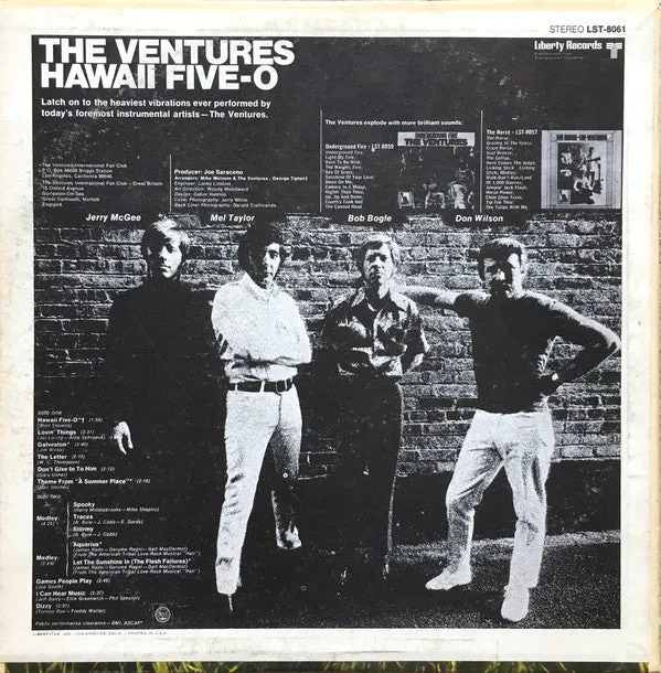 The Ventures - Hawaii Five-O (LP, Album, Mon) (VG )