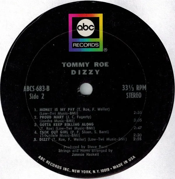 Tommy Roe - Dizzy (LP, Album) (VG )