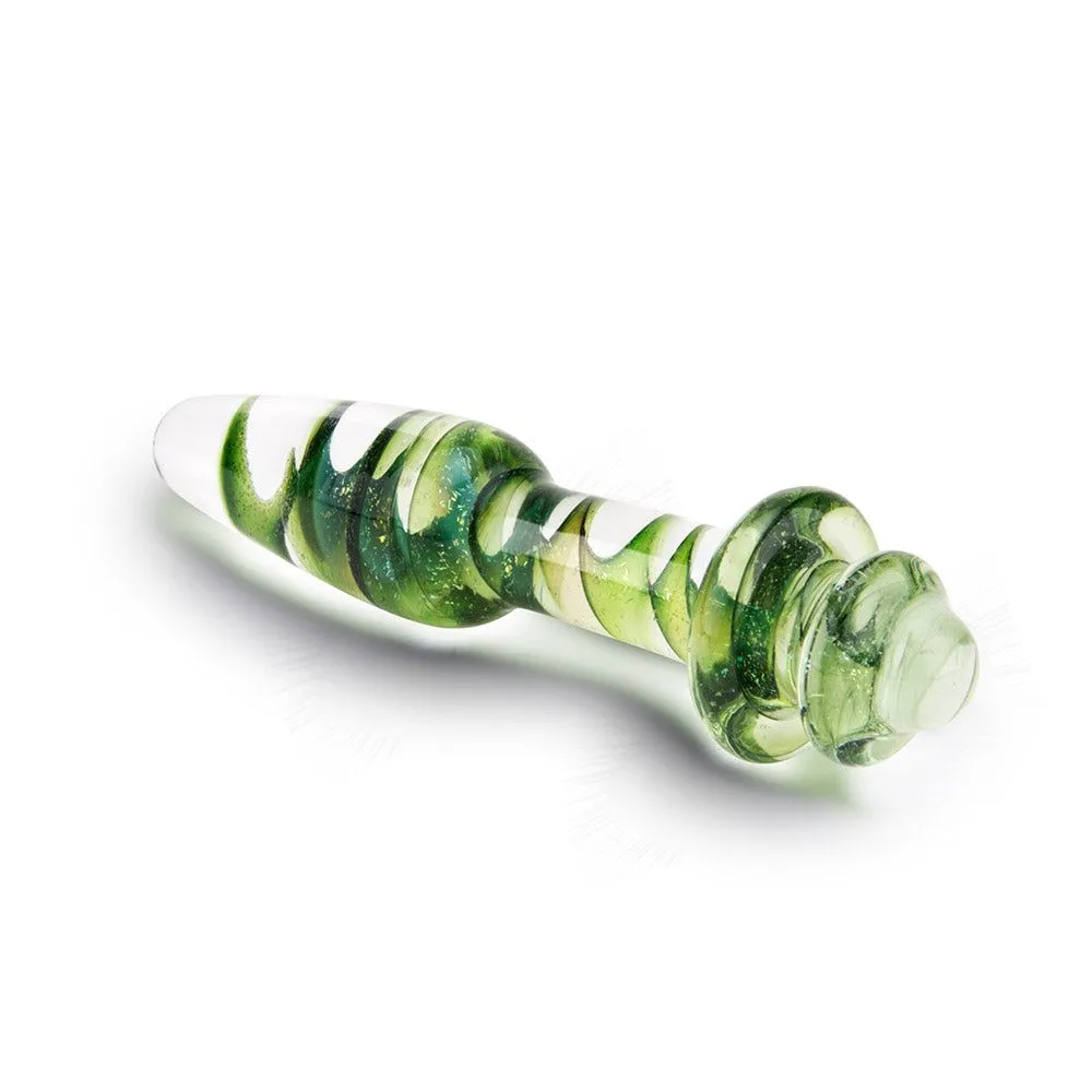 Tornado Olive Oil Green Artisanal Butt Plug