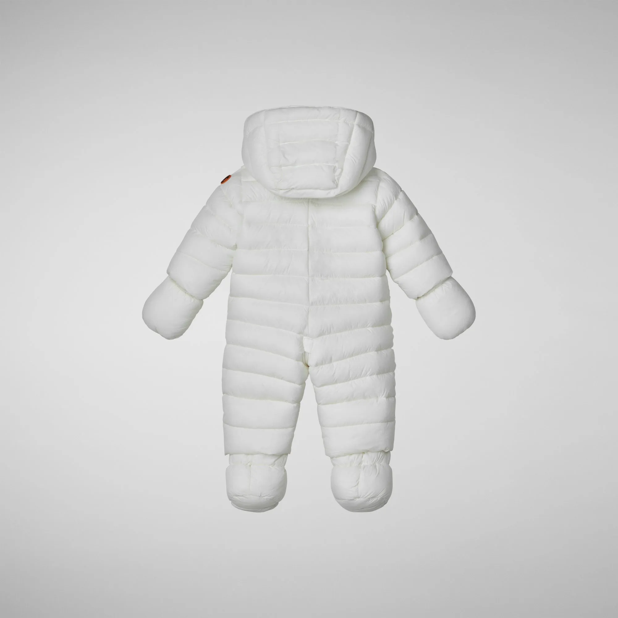 Unisex kids' hooded jumpsuit Storm in off white