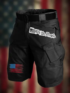 USA FLAG OUTDOOR CARGO WORK CARGO SHORTS