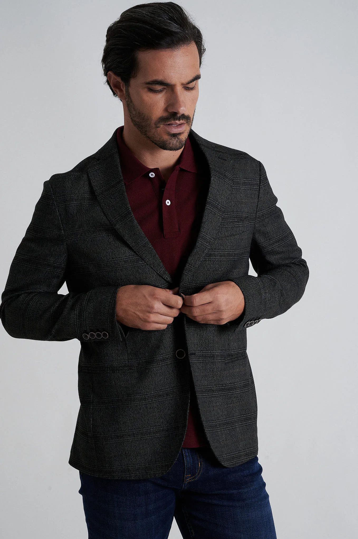 Very comfortable knitted blazer slim fit