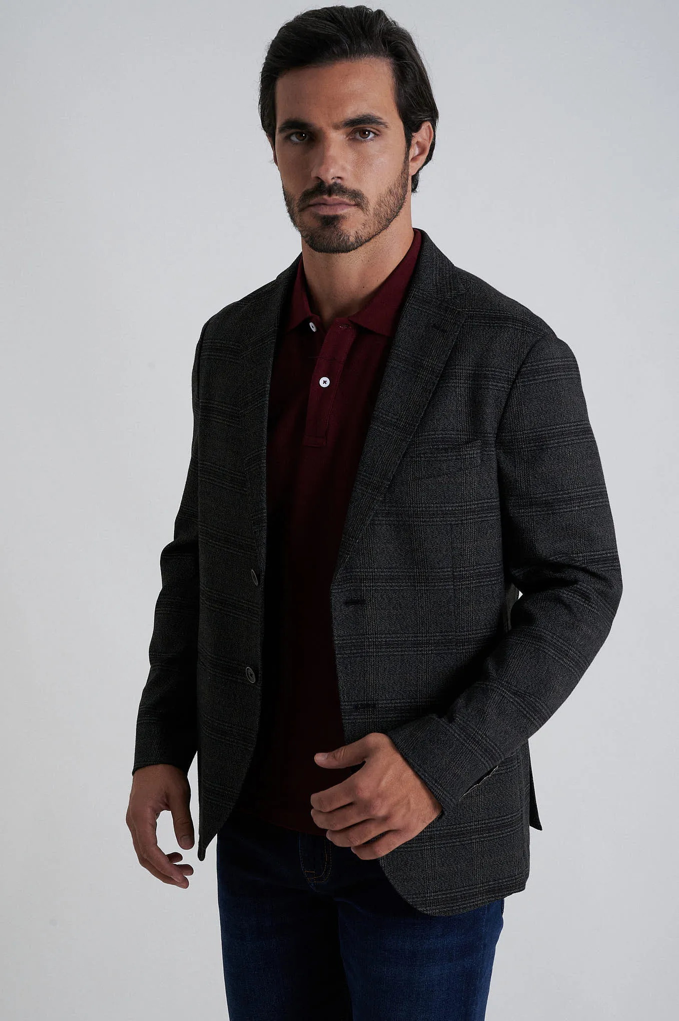 Very comfortable knitted blazer slim fit