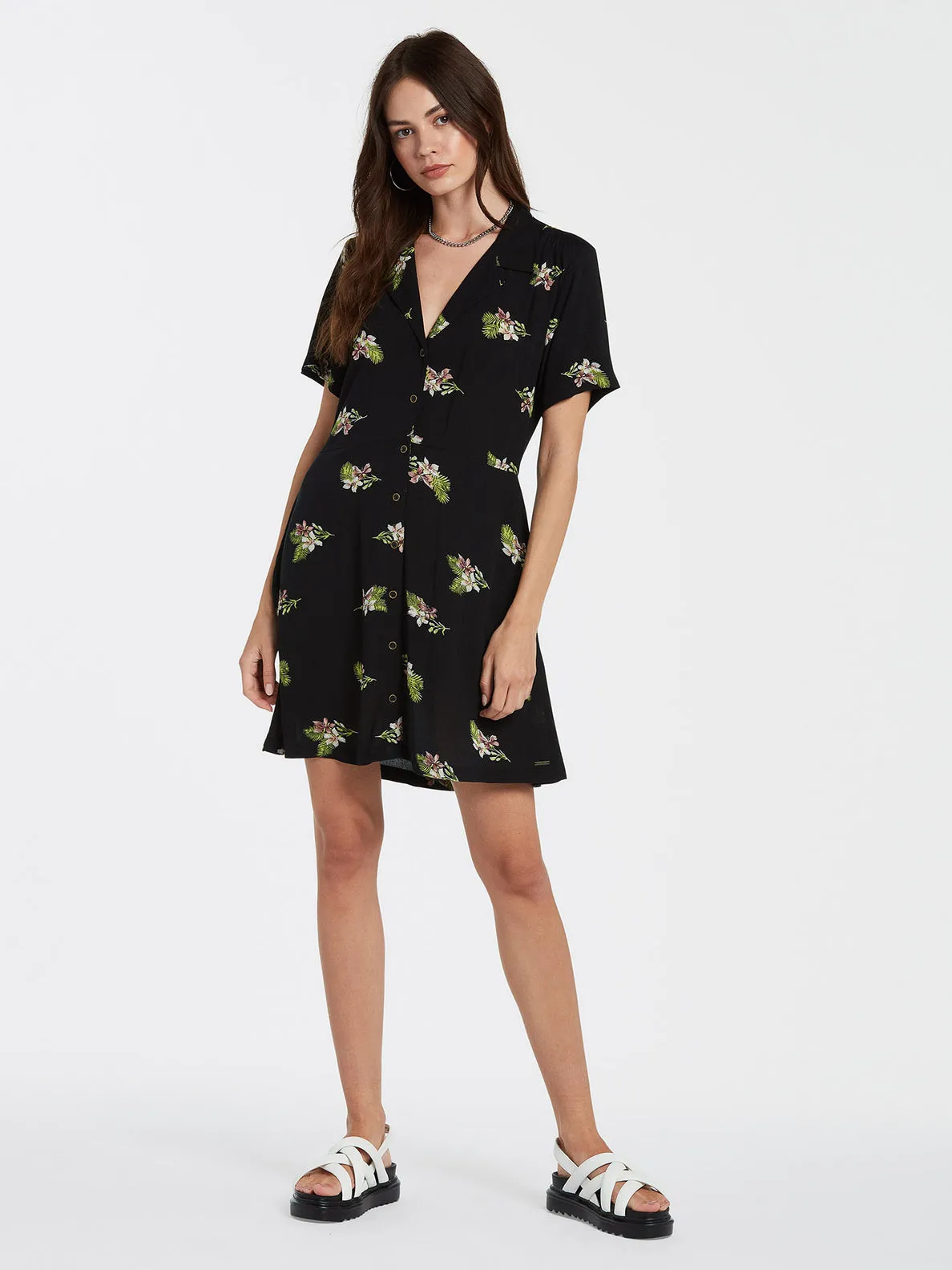 Volcom Stormy Topix Dress - Black