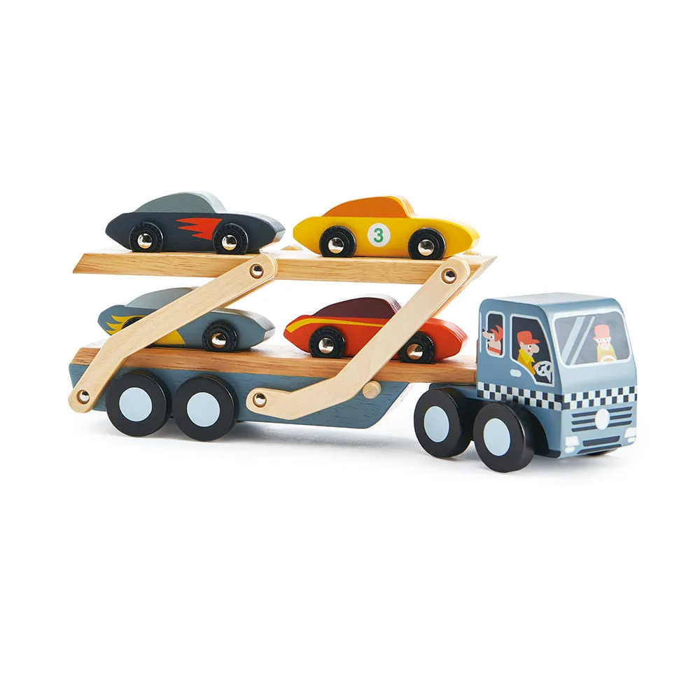 Wooden Car Transporter Truck