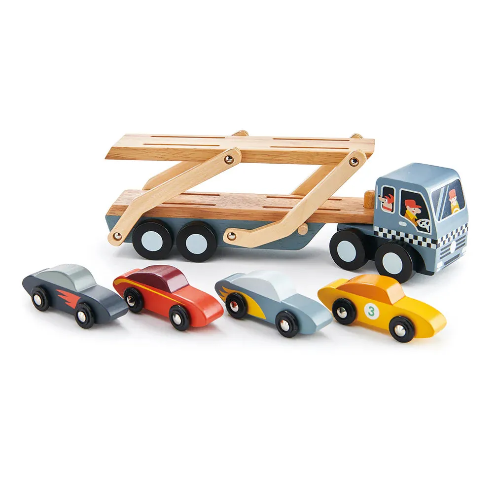 Wooden Car Transporter Truck