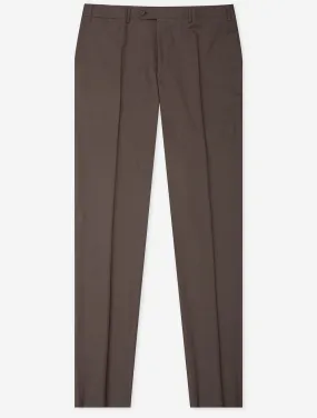 Wool Trousers Brown