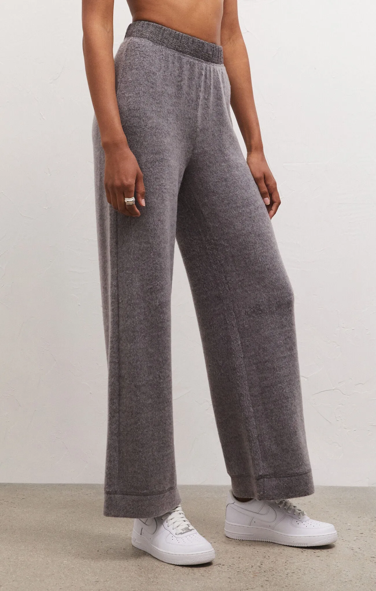 ZSU Tessa Cozy Pants in Charcoal Gray